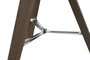 DKD Home Decor Lámpara de Sobremesa Trípode Madera y Algodón Marrón y Blanco