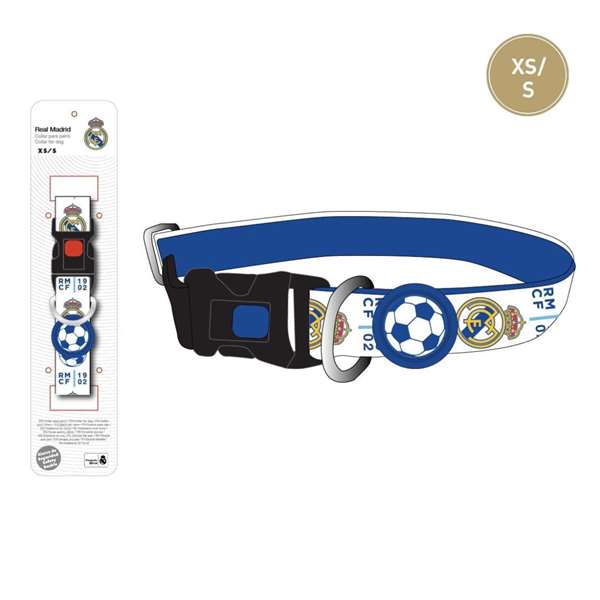 Cerdá Collar para Perros T2XS:XS/S Talla XS/S Real Madrid