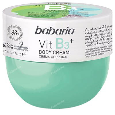 Babaria Crema Corporal VITAMIN B3+ 400 ml