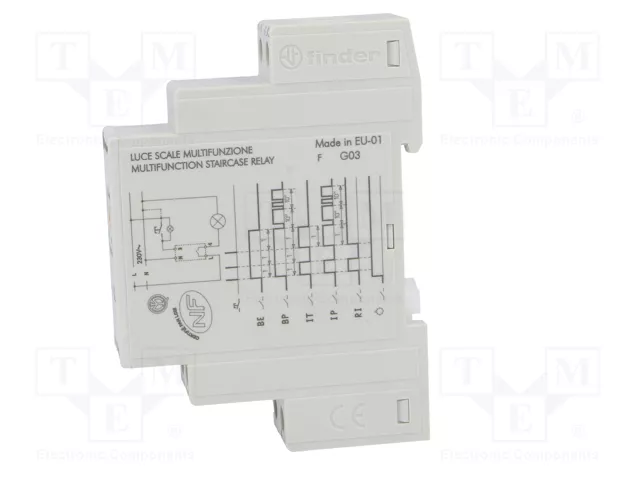 FINDER Automata de escalera para raíl DIN 230VAC 16A