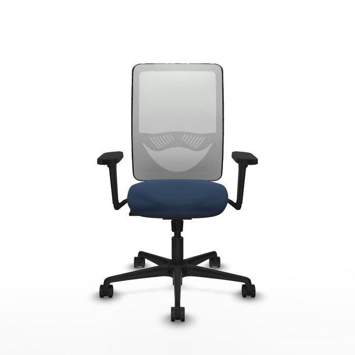 PIQUERAS Y CRESPO Silla de oficina Zulema con mecanismo Sincro, Azul marino y Blanco PIQUERAS Y CRESPO Silla de oficina Zulema con mecanismo Sincro, Azul marino y Blanco