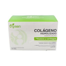 B.GREEN Colageno Hidrolizado Sabor Cacao 30 Sobres