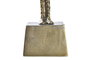 DKD Home Decor Mesita Auxiliar Dorada Aluminio y Cristal 46 x 57 x 46 cm