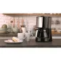 Melitta 1017-04 Cafetera Top Glass Noir/Cepilled Steel