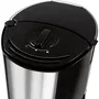 Melitta 1017-04 Cafetera Top Glass Noir/Cepilled Steel