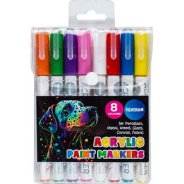 Rotulador Acrilico Centrum Estuche De 8