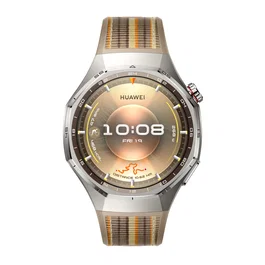 Huawei WATCH GT 4 Pro Smartwatch 46 mm - Caja Titanio Negro, Banda Tejido Marrón, Pantalla AMOLED 1.47", GPS, NFC, Resistente Agua 5 ATM, Batería 21 Días