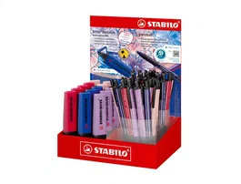 Stabilo Expositor de sobremesa Nature COLORS Wildflower con 38 bolígrafos y 15 rotuladores