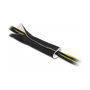 DeLOCK Funda para cables de neopreno flexible con cierre autoadherente 1,5 m x 135 mm negro/blanco