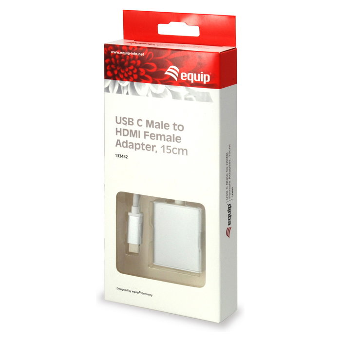 Equip Adaptador USB-C a HDMI 4K Blanco 0,15m