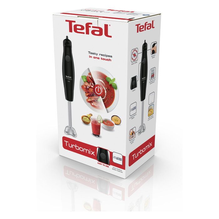 Tefal Turbomix HB1218 Batidora de mano, 350 W, Negro