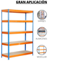 Homelux Kit Estantería Reforzado 5 Baldas 177x90x45 cm Blanco