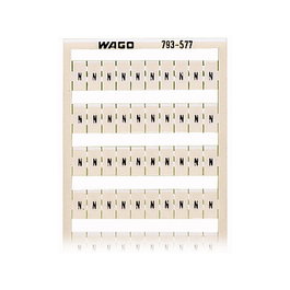 WAGO WMB 793-577 Tarjeta de marcado con impresión W N