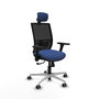 PIQUERAS Y CRESPO Silla de oficina Yunquera con mecanismo Sincro, Azul marino y Negro