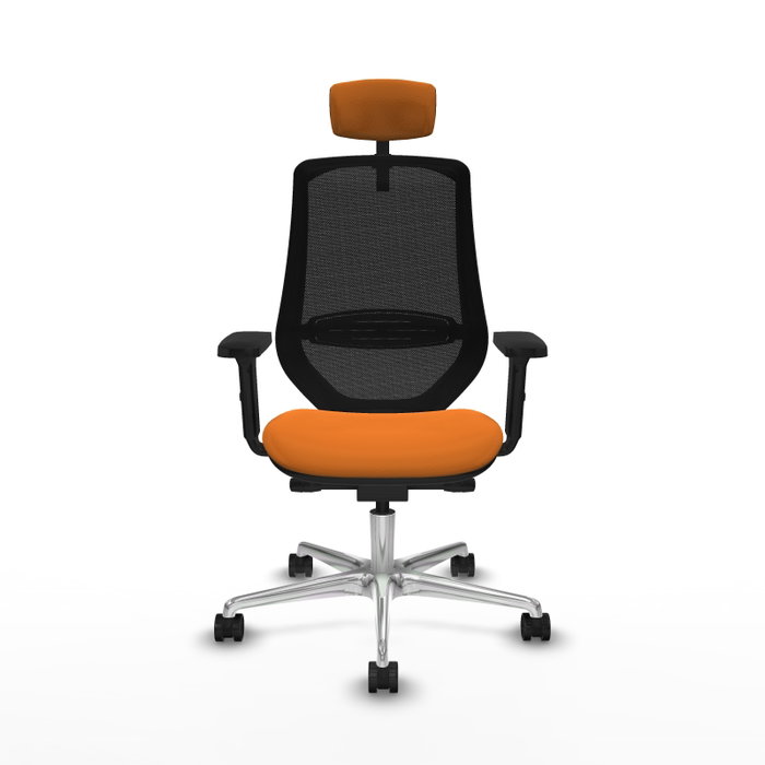 PIQUERAS Y CRESPO Silla de oficina Mardos Naranja y Negro