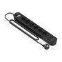 Aisens Regleta de 6 Tomas con Cargador USB 20W (2xUSB-C, 2xUSB-A), Negro ASPS-2A2C17-BK