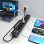 Aisens Regleta de 6 Tomas con Cargador USB 20W (2xUSB-C, 2xUSB-A), Negro ASPS-2A2C17-BK