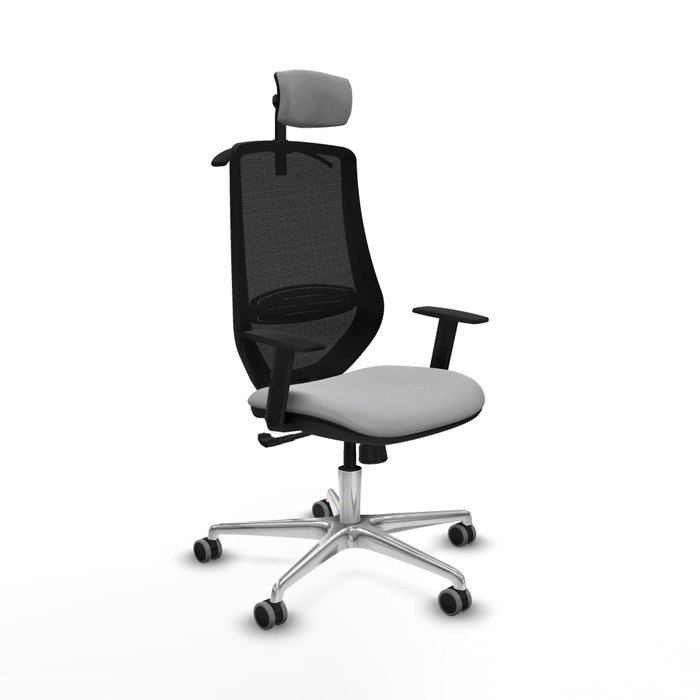 PIQUERAS Y CRESPO Silla de oficina Mardos con mecanismo Sincro, Gris claro y Negro PIQUERAS Y CRESPO Silla de oficina Mardos con mecanismo Sincro, Gris claro y Negro
