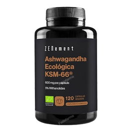 ZENEMENT Ashwagandha Ksm-66 120 Cápsulas Veganas Ecológicas