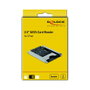 DeLOCK Lector de tarjetas SATA 2.5 para tarjetas CFast, Gris