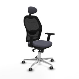 PIQUERAS Y CRESPO Silla de oficina Jorquera Gris/Negro