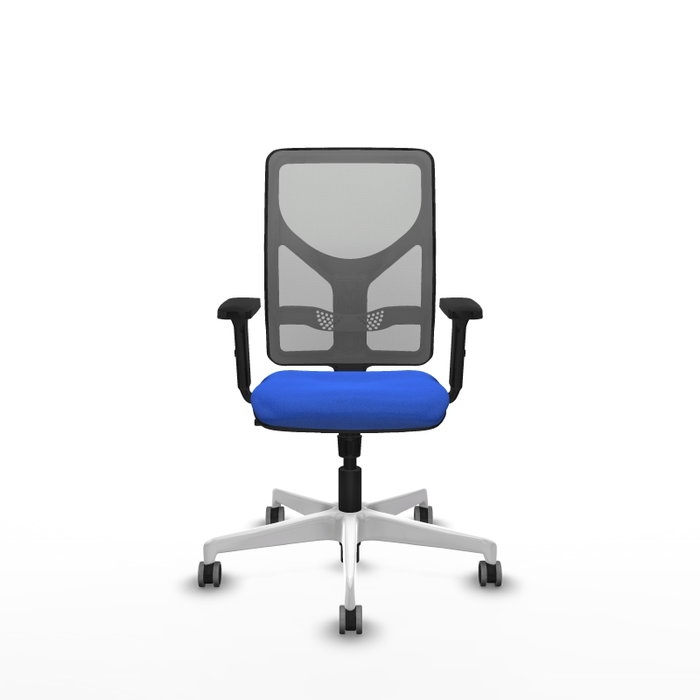 PIQUERAS Y CRESPO Silla de oficina Motilla con mecanismo Sincro, Tela Azul y Malla Gris PIQUERAS Y CRESPO Silla de oficina Motilla con mecanismo Sincro, Tela Azul y Malla Gris