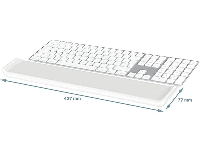 Leitz Reposamuñecas Ergo Cosy para Teclado Ajustable Color Gris