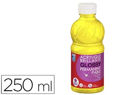 L&b Pintura Acrílica Brillo Amarillo Primario Bote 250 ml Alta Calidad