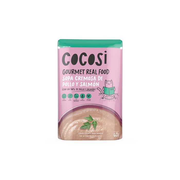 Comida para gato Cocosi Gourmet Real Food 40 g Salmón 12 Unidades