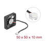 DeLOCK 67314 Ventilador Axial 12 V DC 50 x 50 x 10 mm Negro