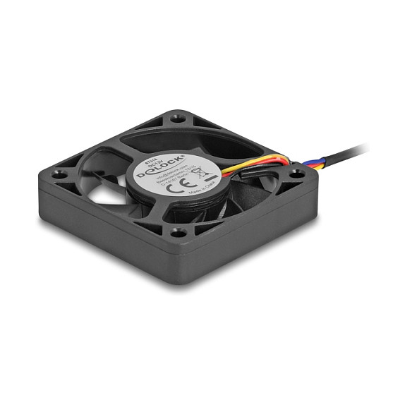 DeLOCK 67314 Ventilador Axial 12 V DC 50 x 50 x 10 mm Negro