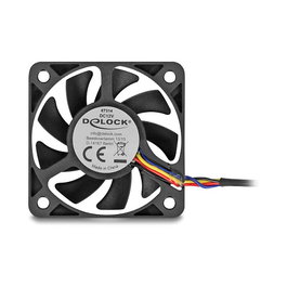 DeLOCK 67314 Ventilador Axial 12 V DC 50 x 50 x 10 mm Negro