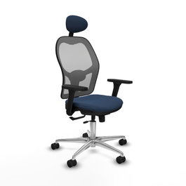 PIQUERAS Y CRESPO Silla de oficina Jorquera Azul marino y Gris