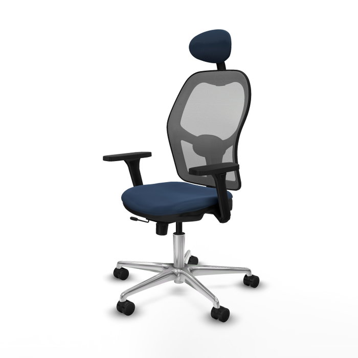 PIQUERAS Y CRESPO Silla de oficina Jorquera Azul marino y Gris