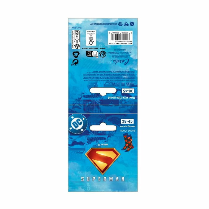 Cerdá Calcetines Superman Logo Azul y Rojo 38-45