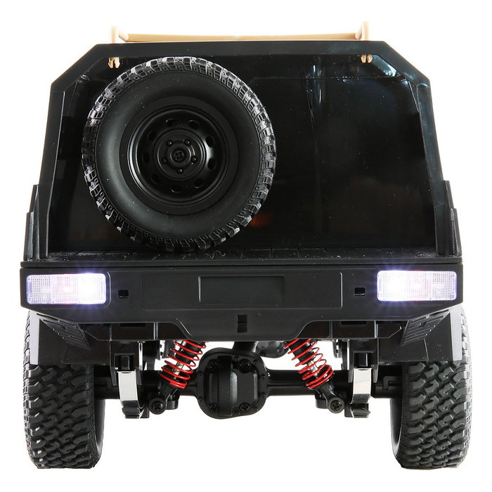 AMEWI RC Crawler Toyota Land Cruiser 4WD 1:12 RTR Negro, Listo para usar, 2.4GHz, Edad recomendada 6+
