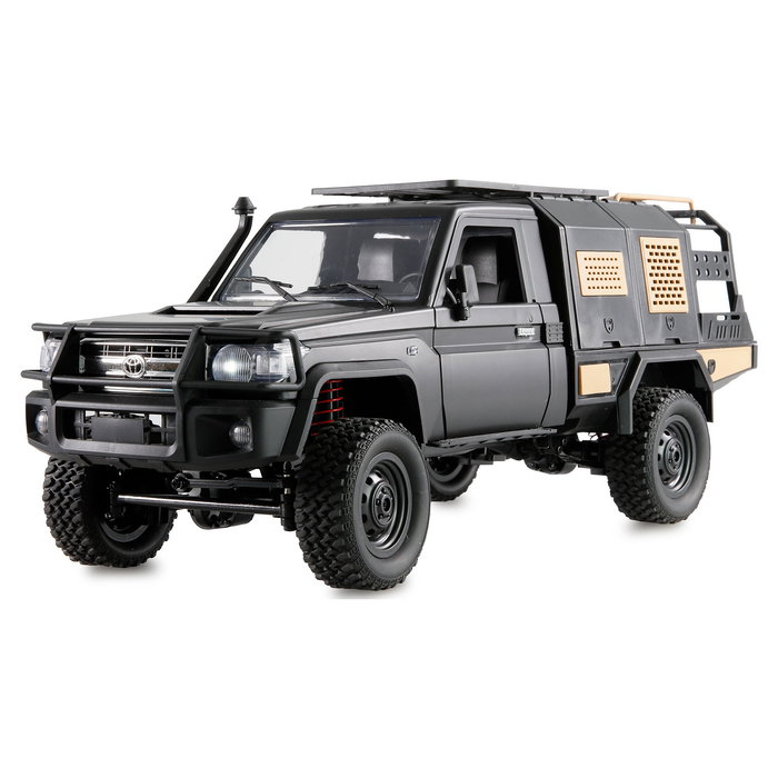 AMEWI RC Crawler Toyota Land Cruiser 4WD 1:12 RTR Negro, Listo para usar, 2.4GHz, Edad recomendada 6+