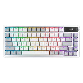 Asus ROG Azoth Teclado Gaming Inalámbrico RF + Bluetooth RGB Blanco Mecánico Compacto