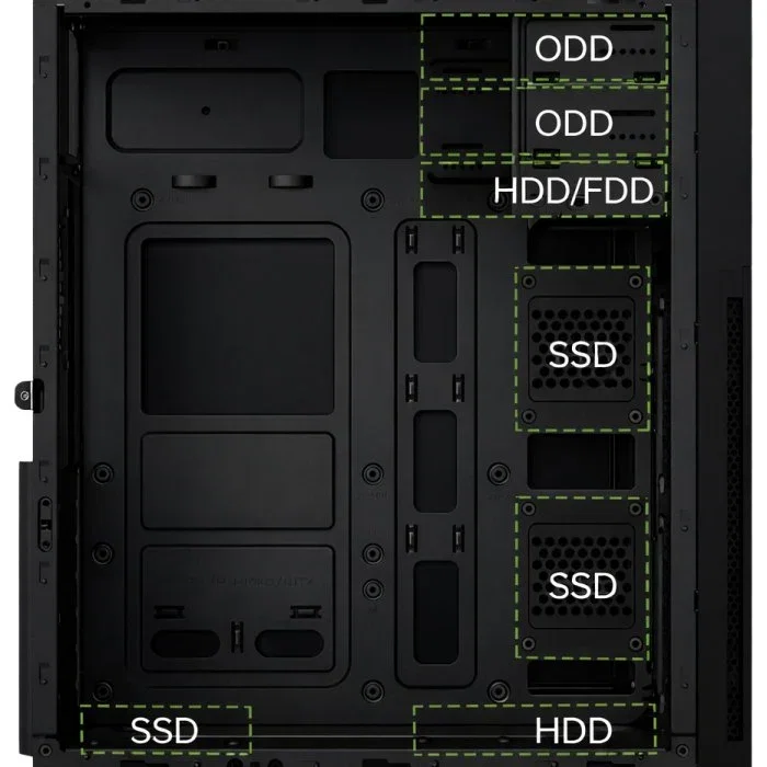 Coolbox Caja ATX A780 con USB-C 3.2 Gen1 sin fuente de alimentación