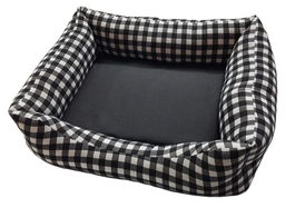 Bamboo Cuna Cuadrada Vichy 55cm para Perros y Gatos, Diseño Clásico, Materiales Suaves y Resistentes