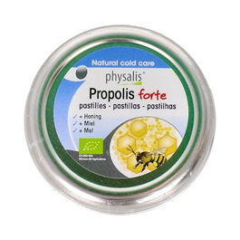 PHYSALIS Propolis Forte Pastillas Masticables 45Gr Bio para la Garganta con Vitamina C y Echinacea