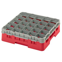 CAMBRO Cesta de lavado 25 compartimentos Rojo