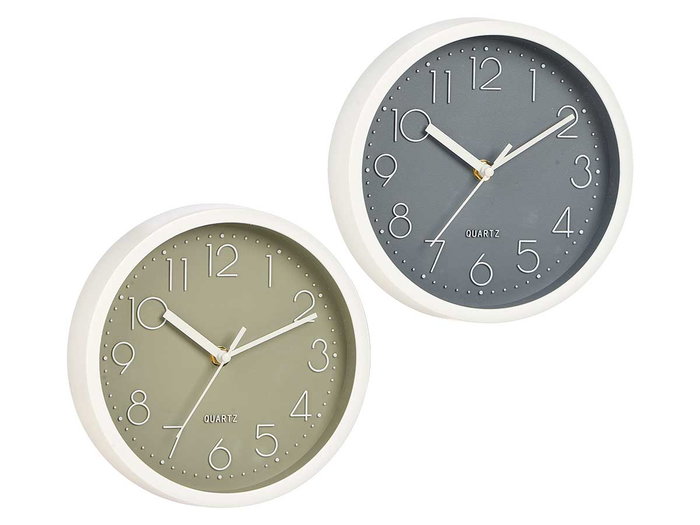 Giftdecor Reloj Redondo 20 cm Sencillo Surtidos (Set de 12)