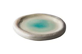 Plato Llano Azul Lagon 25X3H (Set de 2)
