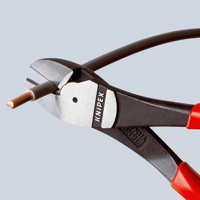 Knipex Alicate de corte diagonal High Leverage, 160 mm, recubrimiento de plástico