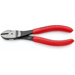 Knipex Alicate de corte diagonal High Leverage, 160 mm, recubrimiento de plástico