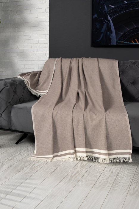 L'essentiel linge de maison Funda Sofá Alinda Marrón 170 x 230 cm 100% Algodón L'essentiel linge de maison Funda Sofá Alinda Marrón 170 x 230 cm 100% Algodón