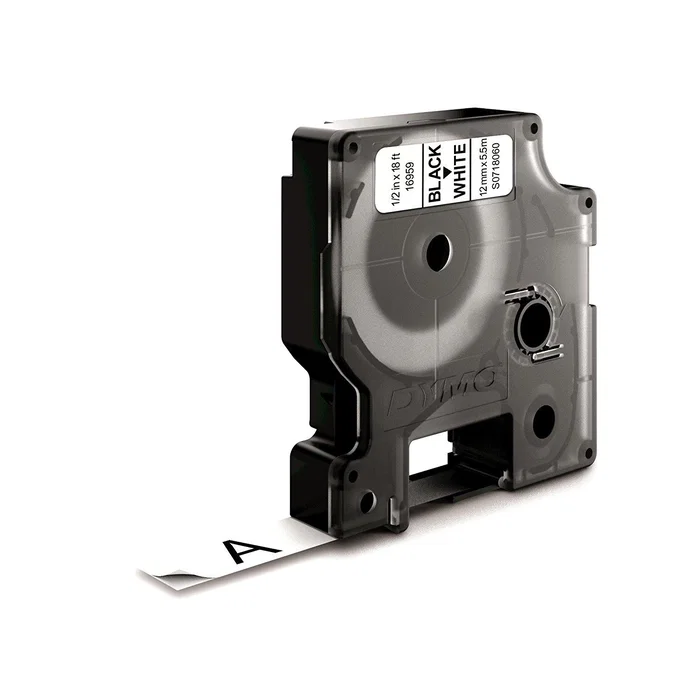 DYMO D1 Etiquetas Durable Negro sobre blanco 12mm x 5,5m DYMO D1 Etiquetas Durable Negro sobre blanco 12mm x 5,5m