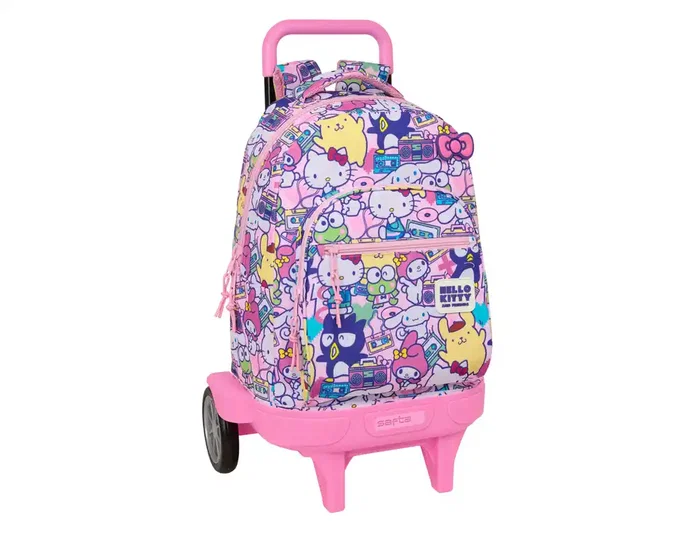 Safta Mochila con Ruedas Extraíble Hello Kitty & Friends 45cm