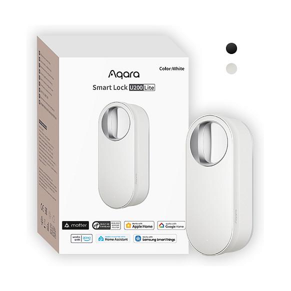 Aqara U200 Lite Cerradura de Puerta Inteligente Bluetooth, Color Blanco, Batería de Ión de Litio 7.4 V Aqara U200 Lite Cerradura de Puerta Inteligente Bluetooth, Color Blanco, Batería de Ión de Litio 7.4 V